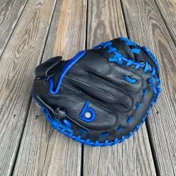 Bradley Baseball 33" Open Back ADJ Catcher's Mitt, T2 Next Play Pro Kip LTD Black/Royal -Bats Shop IMG 0130 4817634b ce14 4bfa 931a 0e46d6ba1348