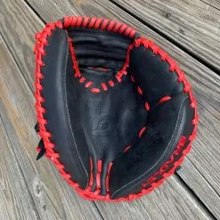 Bradley Baseball 32" Open Back ADJ Catcher's Mitt, T2 Next Play Pro Kip LTD Black/Red -Bats Shop IMG 0133 8b880448 c3d0 499e 8906 2ee80d41a53a