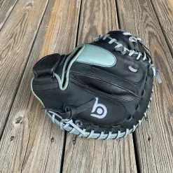 Bradley Baseball 33" Open Back ADJ Catcher's Mitt, T2 Next Play Pro Kip LTD Black/Gray -Bats Shop IMG 0136 a25ceba3 0e7b 4f92 9aa4 4106ecbe52ed