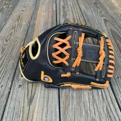Bradley Baseball 11.5" XXXI-Web DUAL WELT, T5 NP 6090 Series Black/Blonde/Tan USA Steerhide '23 CLEARANCE, AUTOMATIC 20% OFF AT CHECKOUT -Bats Shop IMG 1191