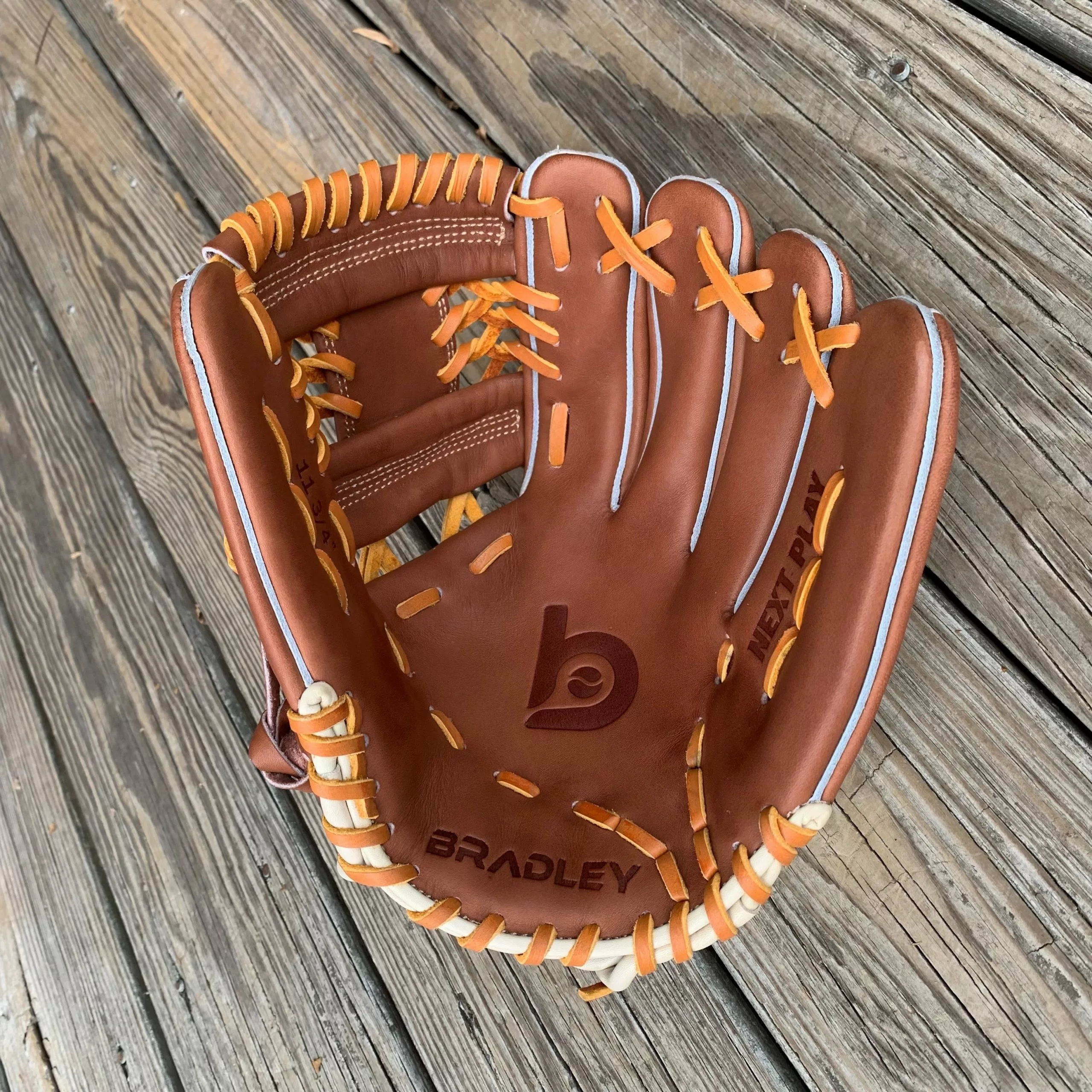 Bradley Baseball 11.75" I-Trap, T5 NP 6090 Series Mocha/Blonde/Tan USA Steerhide '23 4 Bradley Baseball 11.75" I-Trap, T5 NP 6090 Series Mocha/Blonde/Tan USA Steerhide '23 - Image 4