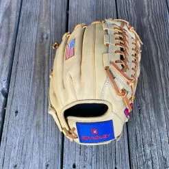 Bradley Baseball 12 " Trident Trap, T2 Next Play Series 23S (Tan Lace, American Flag)