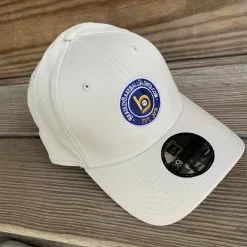 Bradley Baseball New Era 39Thirty Flex-Fit Cap, Stone Est. 2016 Logo