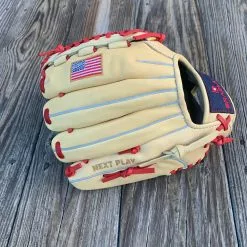 Bradley Baseball BLEM 11.75" Trident Trap Web, T2 Next Play Series 6.0 (Blonde/Red) CLEARANCE 20% TAKEN OFF AT CHECKOUT -Bats Shop IMG 6376 28d57fd6 1e8a 4259 a090 69b6009885c1