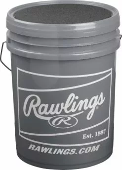 Rawlings R100-UP Ultimate Practice Combo R100-UP1BUCK24 Raised Seam High School Practice Baseball W/ Bucket